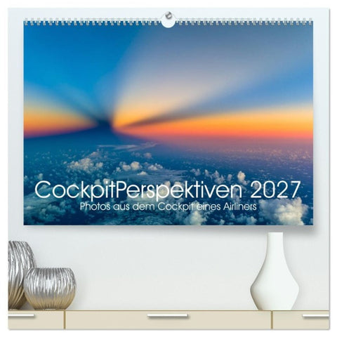CockpitPerspektiven 2027 (hochwertiger Premium Wandkalender 2027 DIN A2 quer), Kunstdruck in Hochglanz
