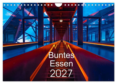 Buntes Essen 2027 (Wandkalender 2027 DIN A4 quer), CALVENDO Monatskalender