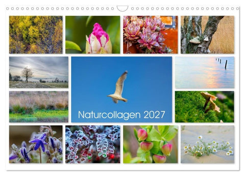 Naturcollagen 2027 (Wandkalender 2027 DIN A3 quer), CALVENDO Monatskalender
