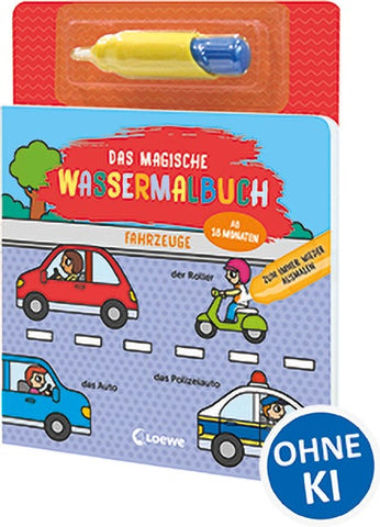 Das magische Wassermalbuch - Fahrzeuge