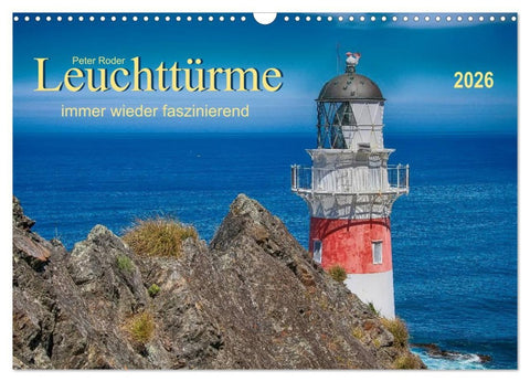 Leuchtürme - immer wieder faszinierend (Wandkalender 2026 DIN A3 quer), CALVENDO Monatskalender