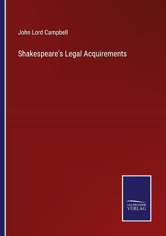 Shakespeare's Legal Acquirements