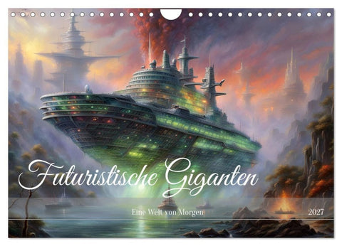 Futuristische Giganten Eine Welt von Morgen (Wandkalender 2027 DIN A4 quer), CALVENDO Monatskalender