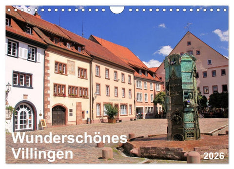 Wunderschönes Villingen (Wandkalender 2026 DIN A4 quer), CALVENDO Monatskalender