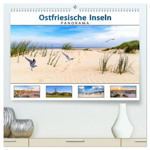 PANORAMA - Ostfriesische Inseln (hochwertiger Premium Wandkalender 2027 DIN A2 quer), Kunstdruck in Hochglanz