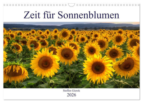 Zeit für Sonnenblumen (Wandkalender 2026 DIN A3 quer), CALVENDO Monatskalender