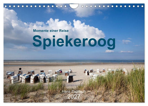 Spiekeroog - Momente einer Reise (Wandkalender 2027 DIN A4 quer), CALVENDO Monatskalender