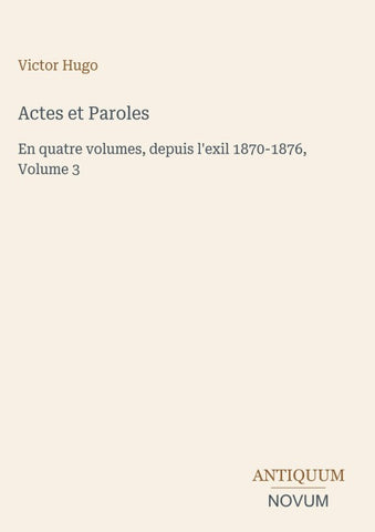 Actes et Paroles