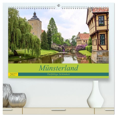 Münsterland - Vielfältige Schönheit (hochwertiger Premium Wandkalender 2027 DIN A2 quer), Kunstdruck in Hochglanz