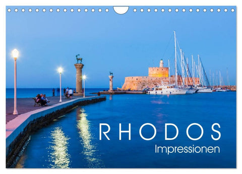 RHODOS Impressionen (Wandkalender 2026 DIN A4 quer), CALVENDO Monatskalender