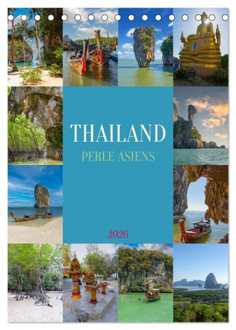 Thailand - Perle Asiens (Tischkalender 2026 DIN A5 hoch), CALVENDO Monatskalender