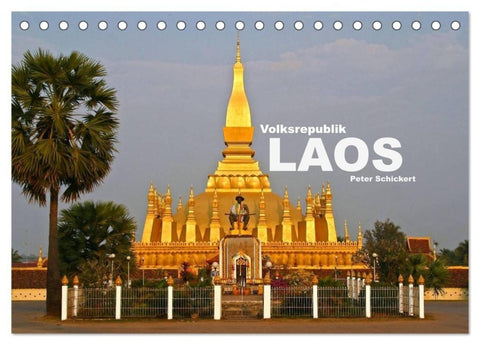 Volksrepublik Laos (Tischkalender 2027 DIN A5 quer), CALVENDO Monatskalender