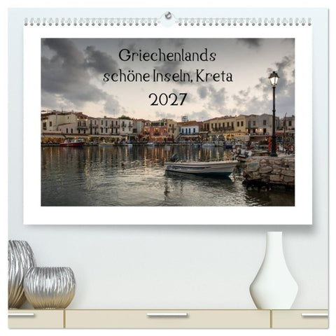 Griechenlands schöne Inseln, Kreta (hochwertiger Premium Wandkalender 2027 DIN A2 quer), Kunstdruck in Hochglanz