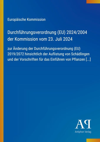 Durchführungsverordnung (EU) 2024/2004 der Kommission vom 23. Juli 2024