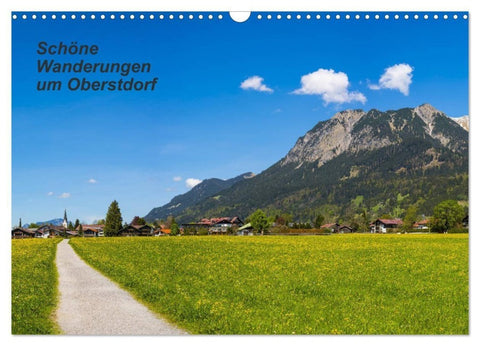 Schöne Wanderungen um Oberstdorf (Wandkalender 2027 DIN A3 quer), CALVENDO Monatskalender