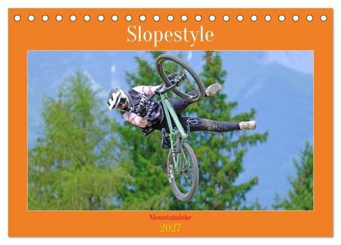 Slopestyle Mountainbike (Tischkalender 2027 DIN A5 quer), CALVENDO Monatskalender