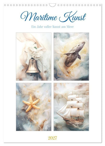 Maritime Kunst (Wandkalender 2027 DIN A3 hoch), CALVENDO Monatskalender