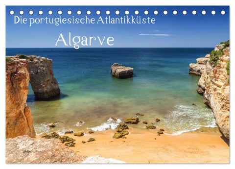Die portugiesische Atlantikküste - Algarve (Tischkalender 2027 DIN A5 quer), CALVENDO Monatskalender