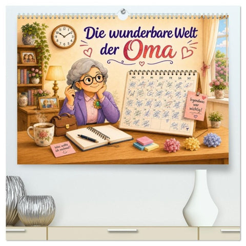 Die wunderbare Welt der Oma (hochwertiger Premium Wandkalender 2027 DIN A2 quer), Kunstdruck in Hochglanz