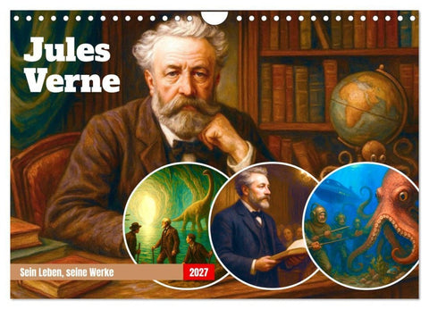 Jules Verne. Sein Leben, seine Werke (Wandkalender 2027 DIN A4 quer), CALVENDO Monatskalender