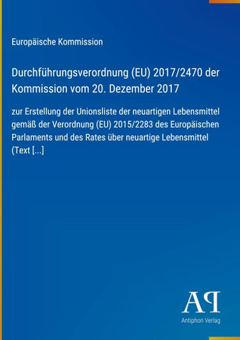 Durchführungsverordnung (EU) 2017/2470 der Kommission vom 20. Dezember 2017