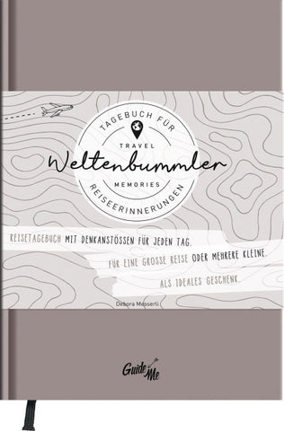 GuideMe Reisetagebuch Travel Memories „Weltenbummler“