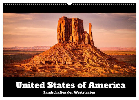 USA: Landschaften der Weststaaten (Wandkalender 2027 DIN A2 quer), CALVENDO Monatskalender