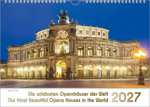 Opernhäuser, ein Musik-Kalender 2027, DIN A4