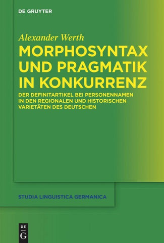 Morphosyntax und Pragmatik in Konkurrenz