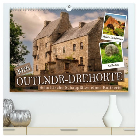 Outlndr-Drehorte (hochwertiger Premium Wandkalender 2026 DIN A2 quer), Kunstdruck in Hochglanz