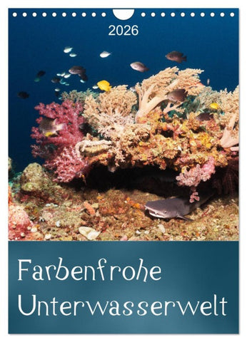 Farbenfrohe Unterwasserwelt (Wandkalender 2026 DIN A4 hoch), CALVENDO Monatskalender