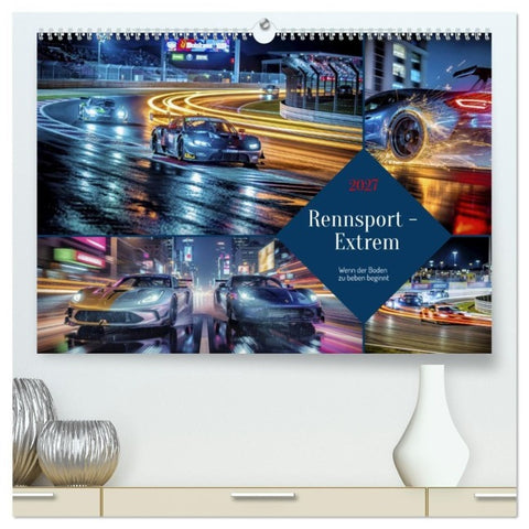 Rennsport - Extrem (hochwertiger Premium Wandkalender 2027 DIN A2 quer), Kunstdruck in Hochglanz