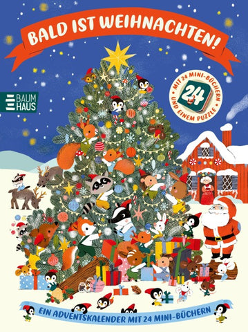 Bald ist Weihnachten! Ein Adventskalender mit 24 Mini-Büchern
