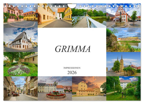 Grimma Impressionen (Wandkalender 2026 DIN A4 quer), CALVENDO Monatskalender