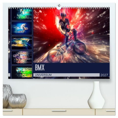 BMX Universum (hochwertiger Premium Wandkalender 2027 DIN A2 quer), Kunstdruck in Hochglanz