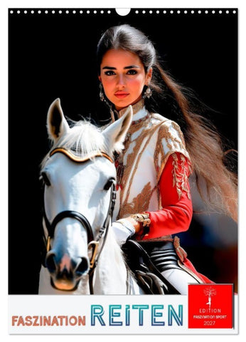 Faszination Reiten (Wandkalender 2027 DIN A3 hoch), CALVENDO Monatskalender