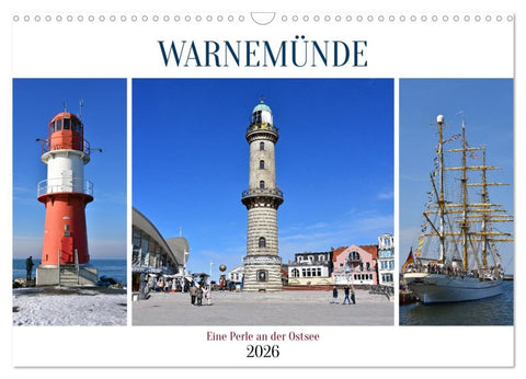 WARNEMÜNDE (Wandkalender 2026 DIN A3 quer), CALVENDO Monatskalender