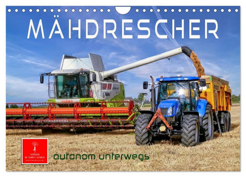 Mähdrescher - autonom unterwegs (Wandkalender 2026 DIN A4 quer), CALVENDO Monatskalender