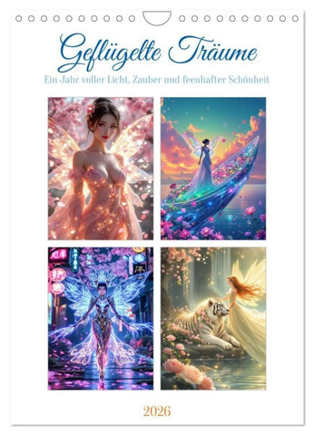 Geflügelte Träume (Wandkalender 2026 DIN A4 hoch), CALVENDO Monatskalender