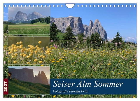Seiser Alm Sommer (Wandkalender 2027 DIN A4 quer), CALVENDO Monatskalender
