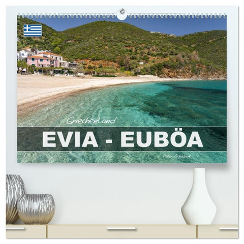 Griechenland - Euböa - Evia (hochwertiger Premium Wandkalender 2026 DIN A2 quer), Kunstdruck in Hochglanz