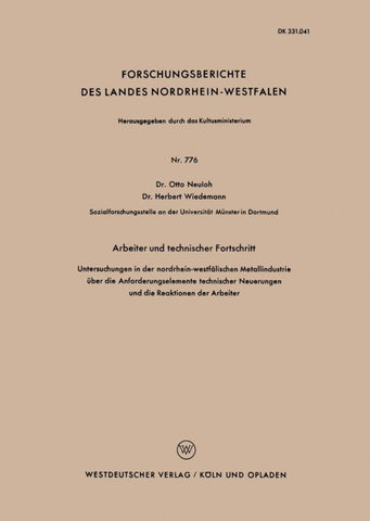 Arbeiter und technischer Fortschritt