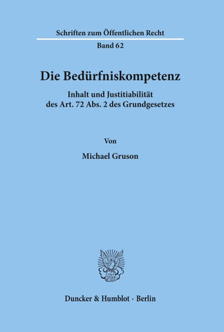 Die Bedürfniskompetenz.