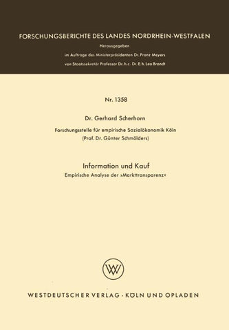 Information und Kauf