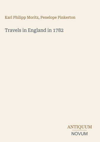 Travels in England in 1782