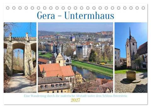 Gera - Untermhaus (Tischkalender 2027 DIN A5 quer), CALVENDO Monatskalender
