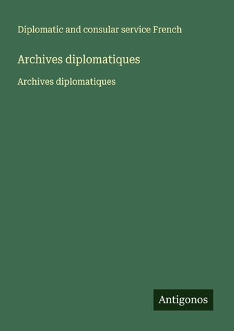 Archives diplomatiques
