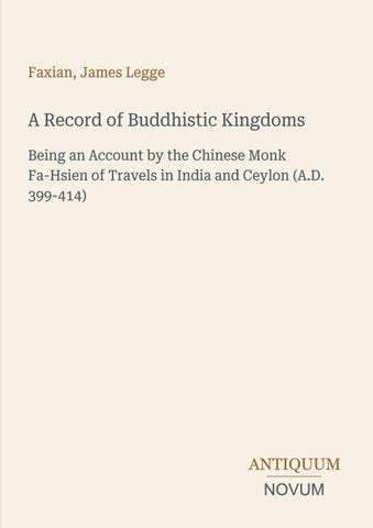 A Record of Buddhistic Kingdoms