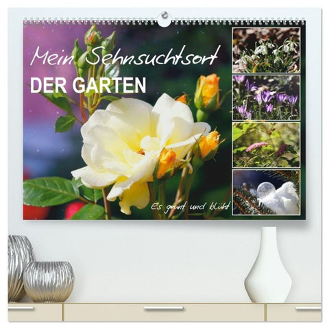Mein Sehnsuchtsort, der Garten (hochwertiger Premium Wandkalender 2027 DIN A2 quer), Kunstdruck in Hochglanz