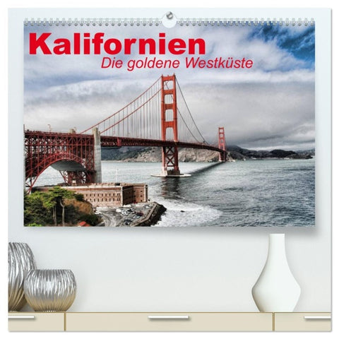 Kalifornien ¿ Die goldene Westküste (hochwertiger Premium Wandkalender 2026 DIN A2 quer), Kunstdruck in Hochglanz